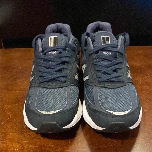 New Balance 990V5 Navy/Silver - Picture 1 of 7